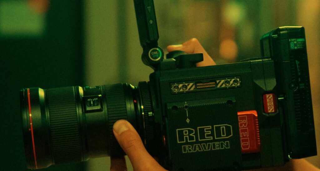 RED-Filmkamera bei einem Dreh der Agentur Ausdruckslos