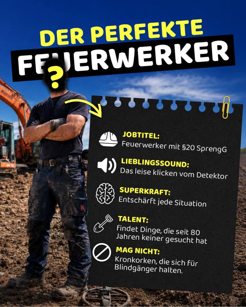 Foto aus der Portfolio-Referenz KMB Kampfmittelbergung von Ausdruckslos