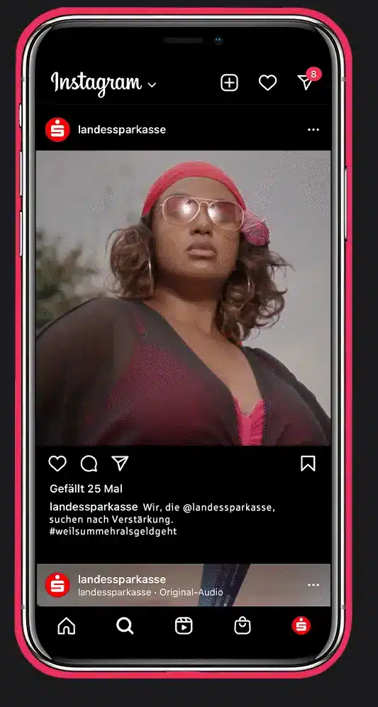 Beispiel einer Social-Recruiting-Kampagne der Agentur Ausdruckslos